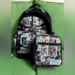 Pottery Barn Mackenzie Star Wars Glow-in-the-Dark Backpack and Lunch Box